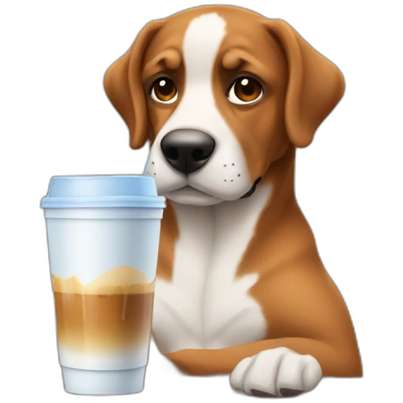 Gay Muscles / iced coffee / / dog  emoji