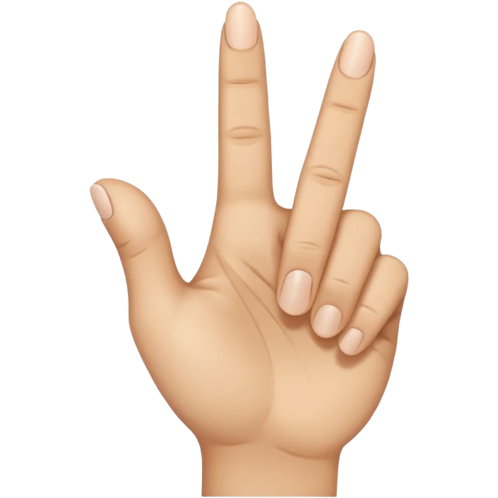 Open hand with the middle finger pointing downwards emoji
