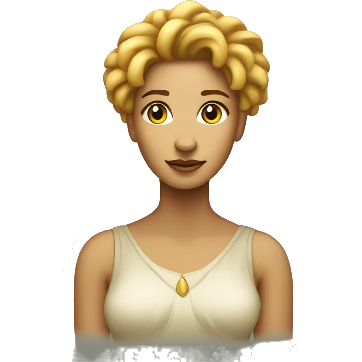 Transform the zodiac sign Virgo into a woman. It should be apparent she is a lion sign  emoji