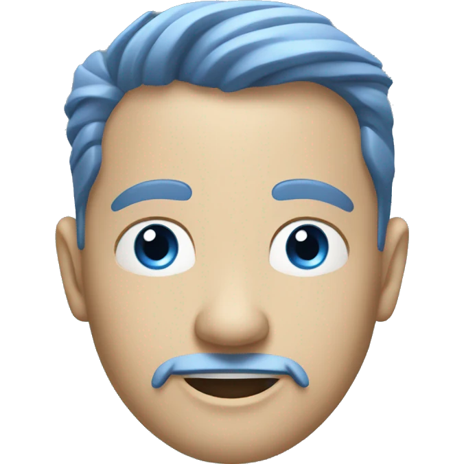 Blue tesla emoji