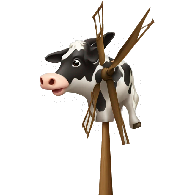 Cow windmill emoji