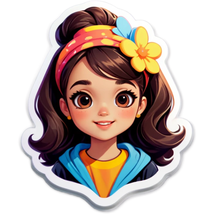 Cute that girl vibe emoji