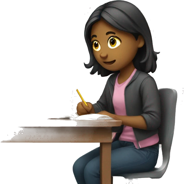 Girl studying  emoji