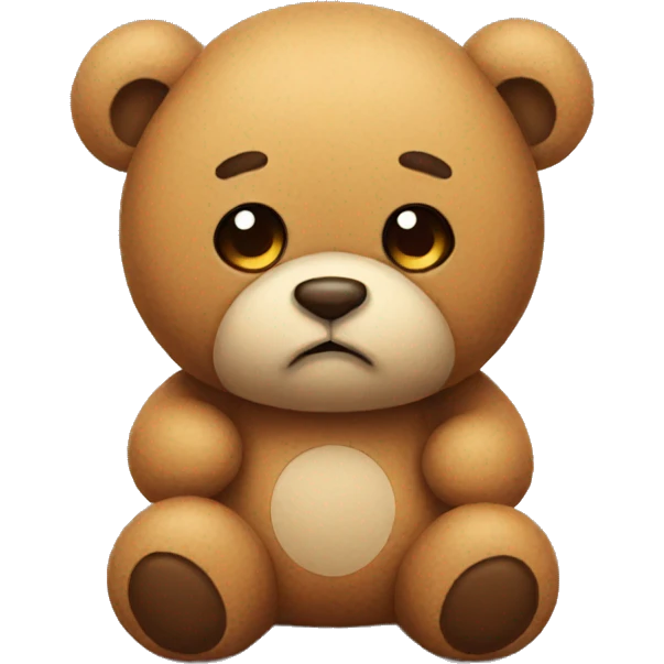 Sad teddy  emoji