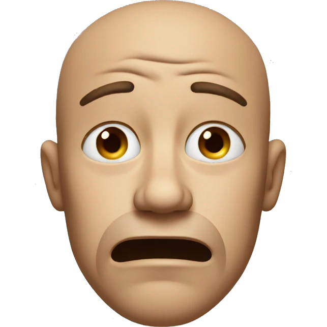 Crying man emoji