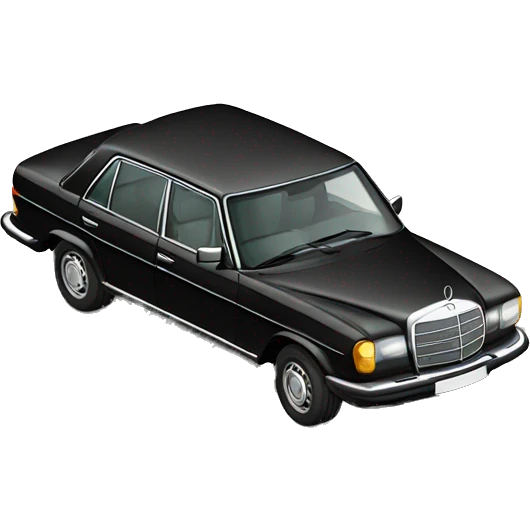 Old money black mercedes  emoji