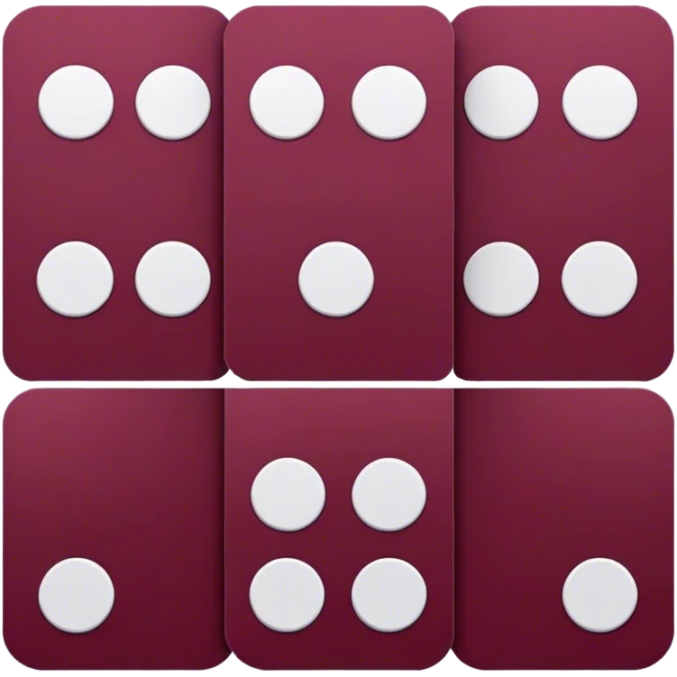 burgundy cards emoji