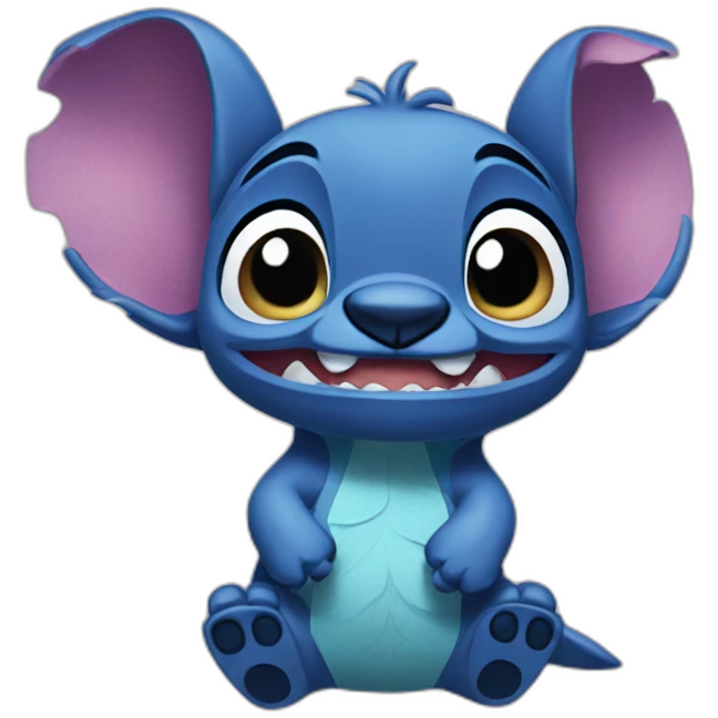 Stich happy emoji