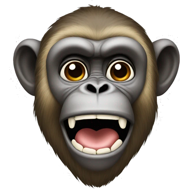 Monkey head on a foot emoji