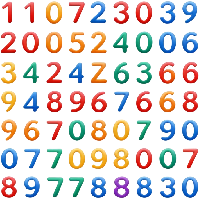 Numbers emoji