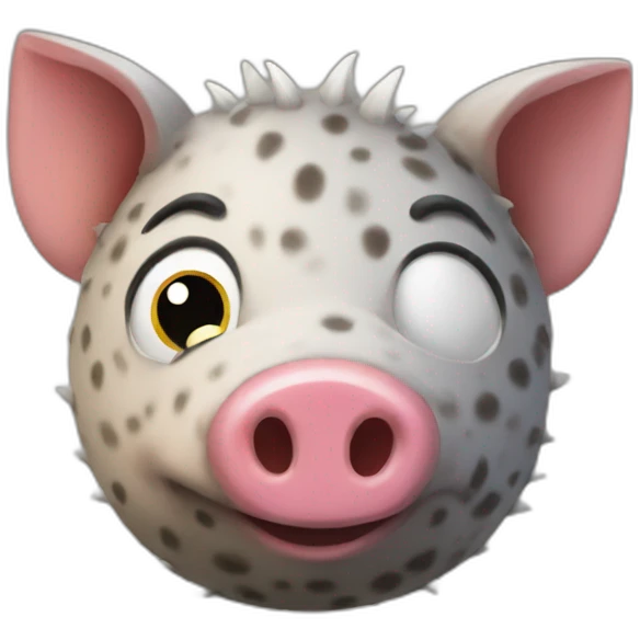 Dot hog emoji