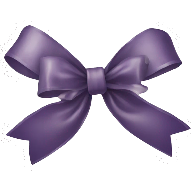 Christmas bow emoji