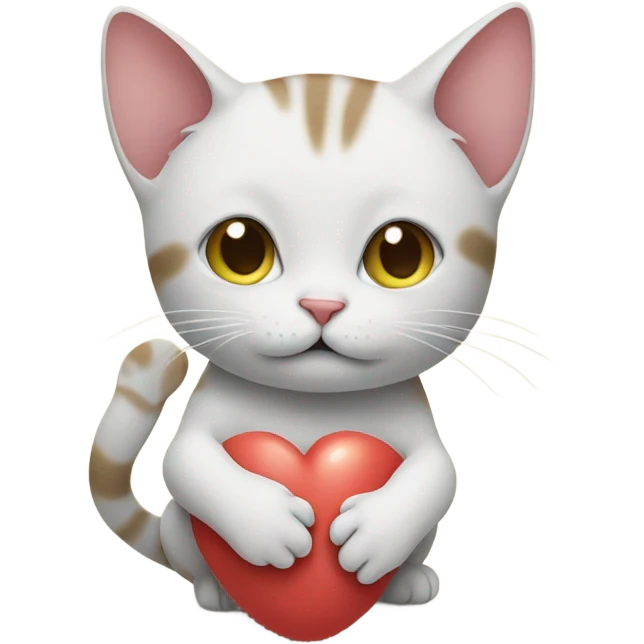 Cat holding a kidney emoji