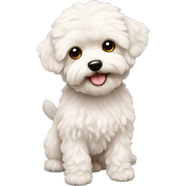Maltipoo dog emoji