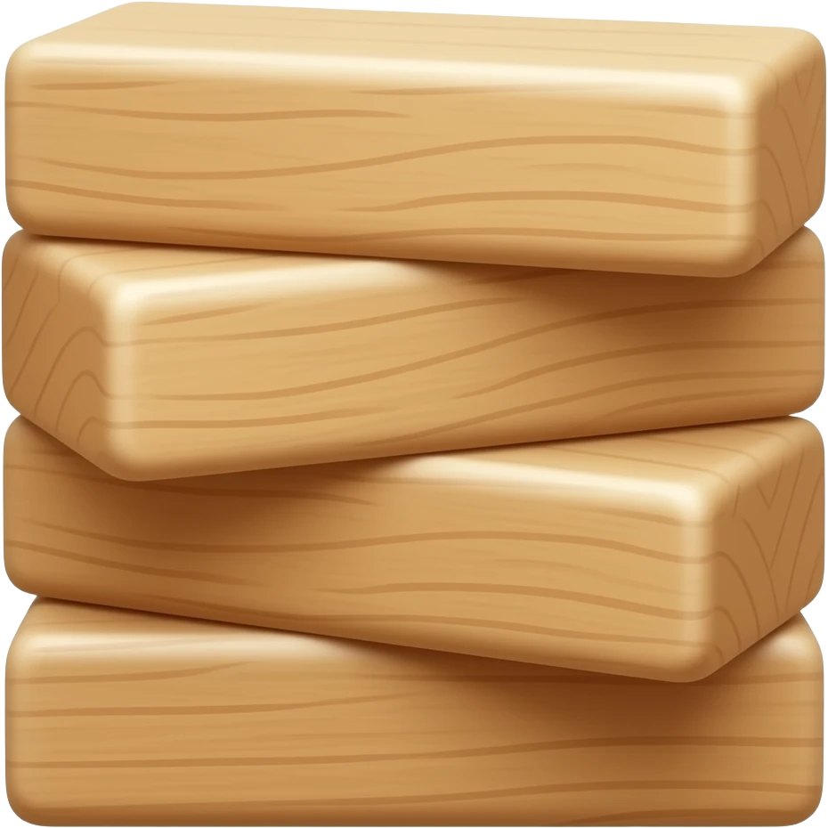 Wooden toy blocks emoji
