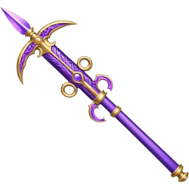 Pretty purple classy weapon emoji