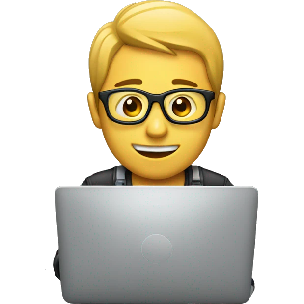 Photographer working on the computer emoji
