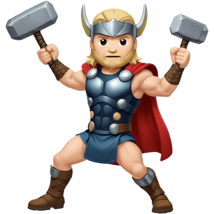 Thor golpeando su martillo  emoji