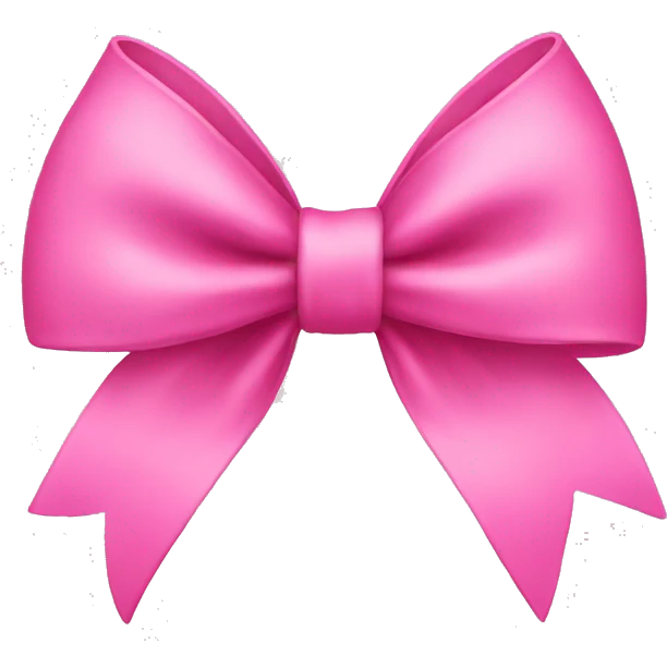 pink bow emoji
