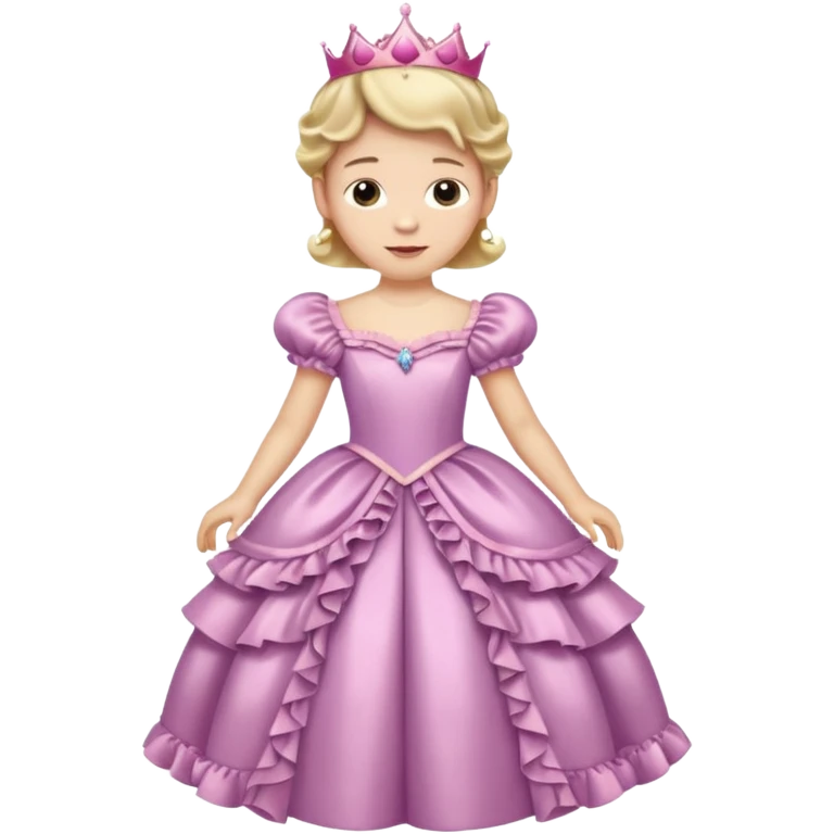 Hombre blanco con vestido de princesa
 emoji