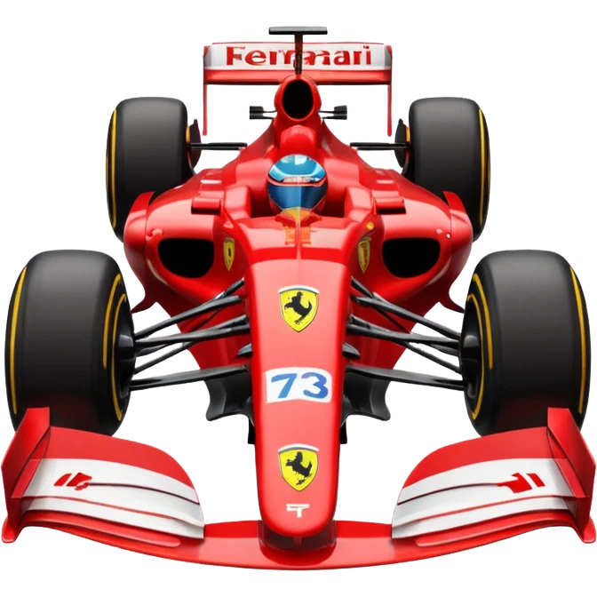 Ferrari formula 1 car emoji