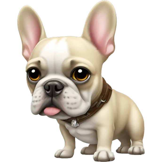 french bulldog With santiag emoji