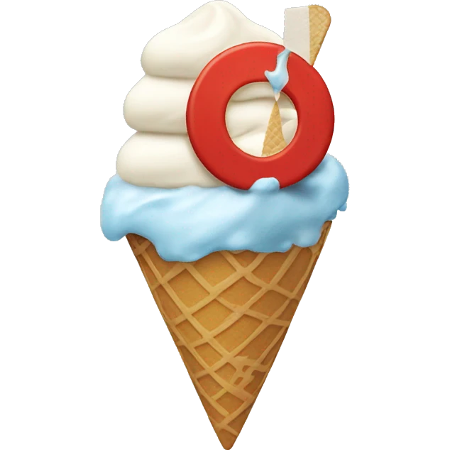Target logo eating ice cream emoji