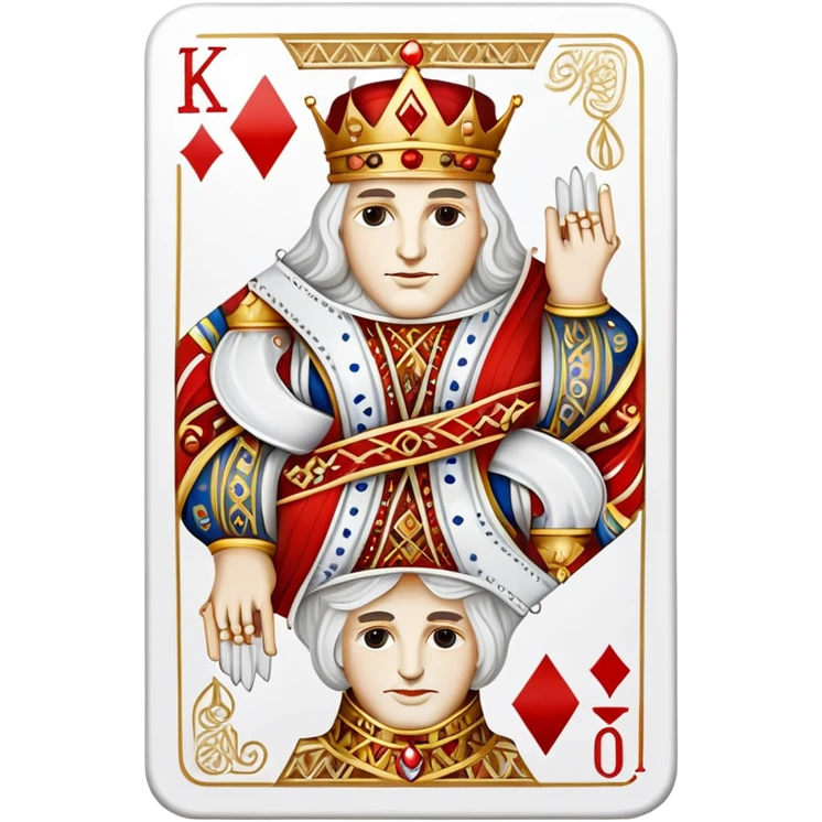 white king of diamonds emoji emoji