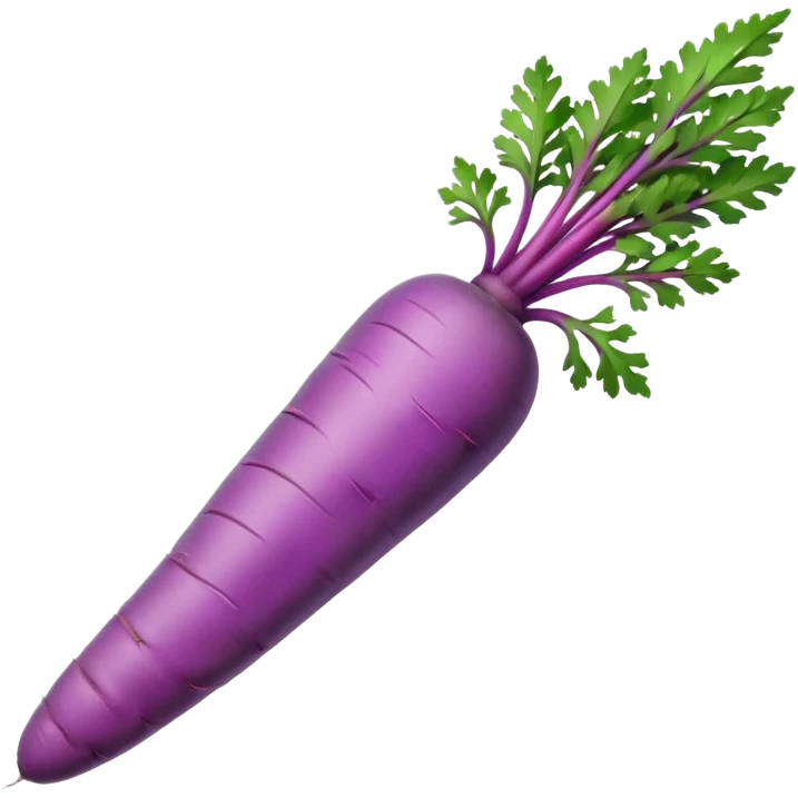 Purple carrot emoji