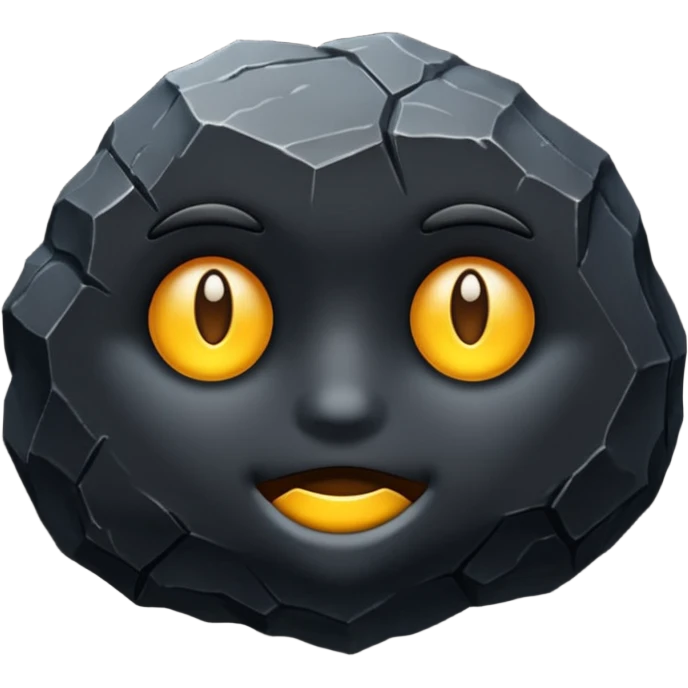 Long black rock emoji