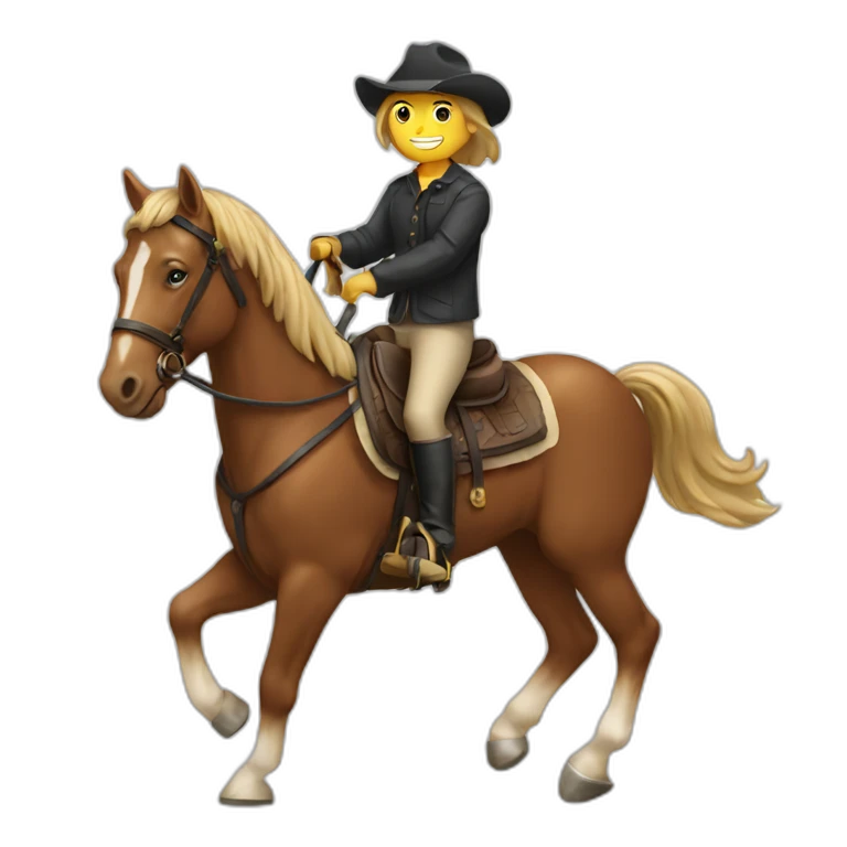 Riding a horse emoji