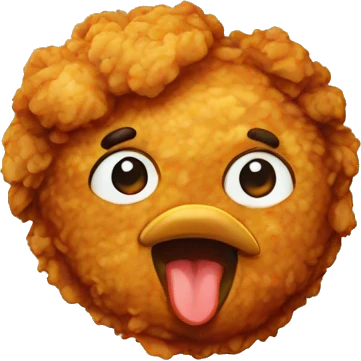 Fried chicken emoji