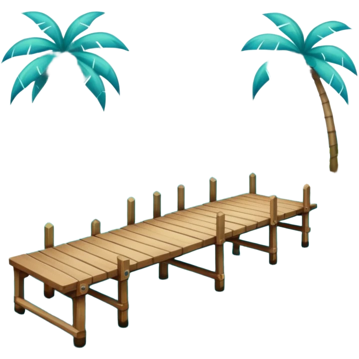lagoon with dock emoji