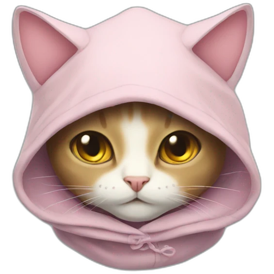 Mew with a hoodle emoji