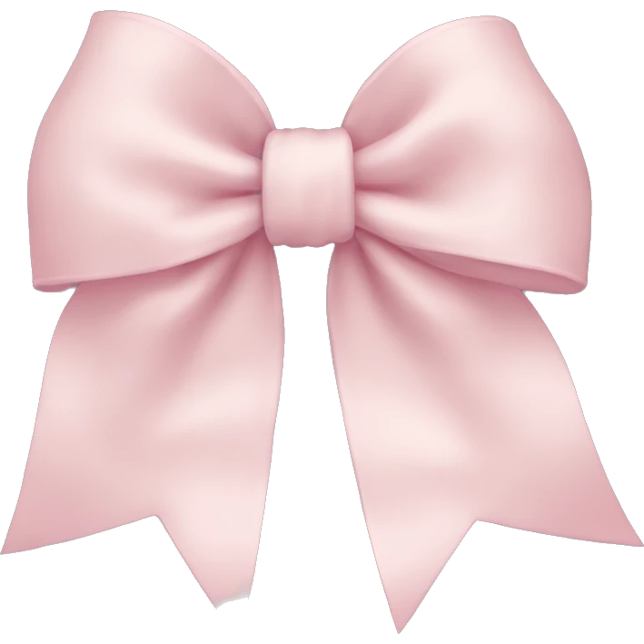 Pale Pink bow emoji