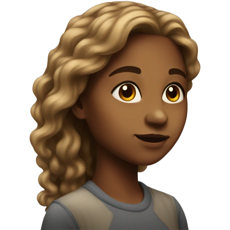 realistic portrait of girl emoji
