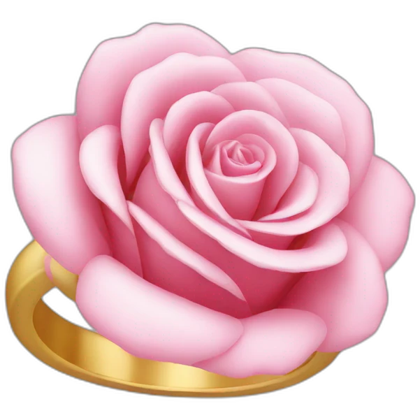 Bague rose emoji