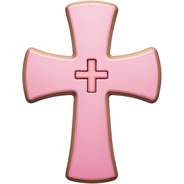 Pink cross emoji