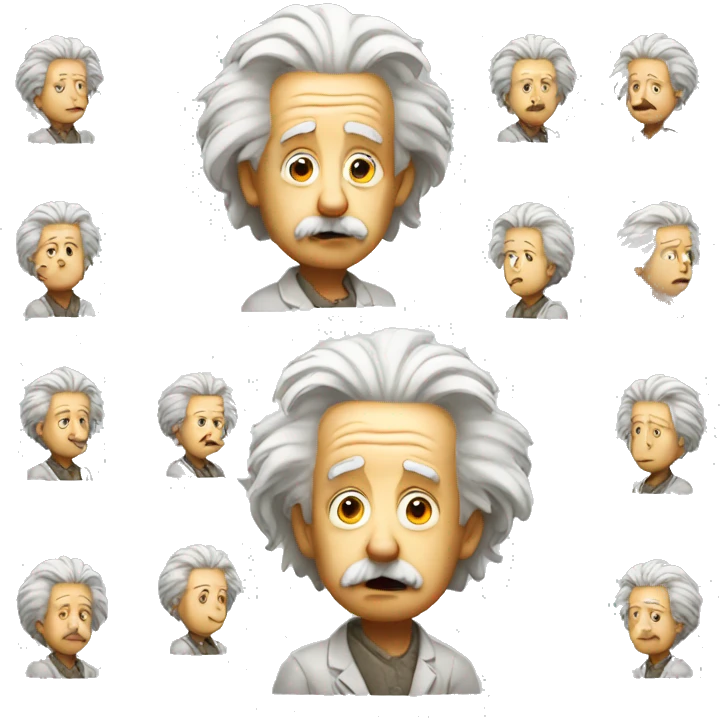 einstein confused emoji