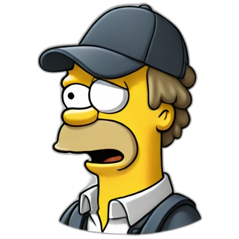 Homer simpson as Metro-Goldwyn-Mayer logo emoji