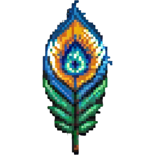 peacock feather emoji