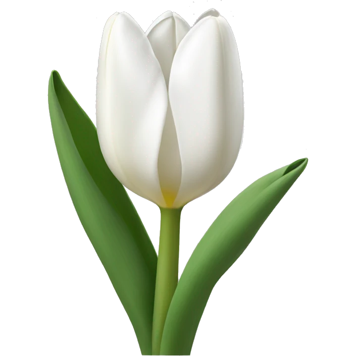 white tulipa emoji
