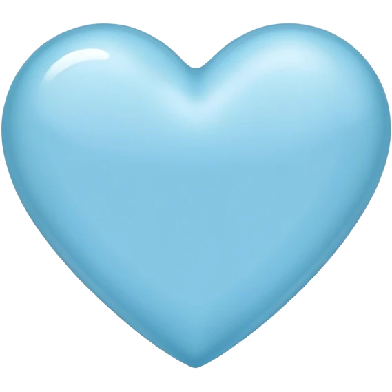 A very light blue heart  emoji