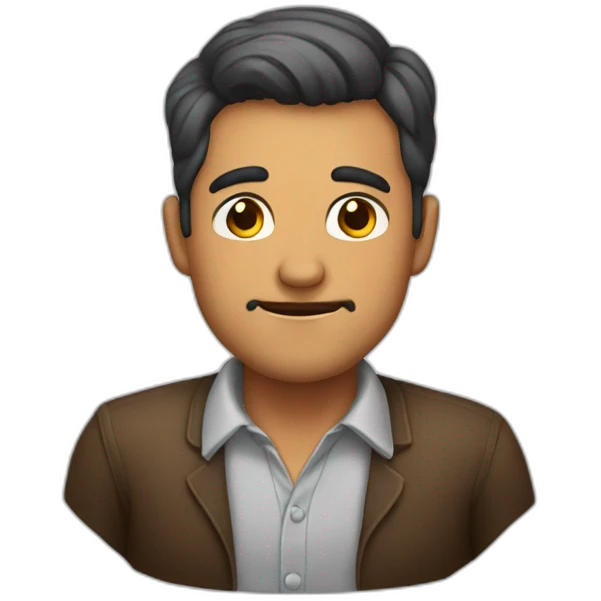 Hombre con orejas muy grandes emoji