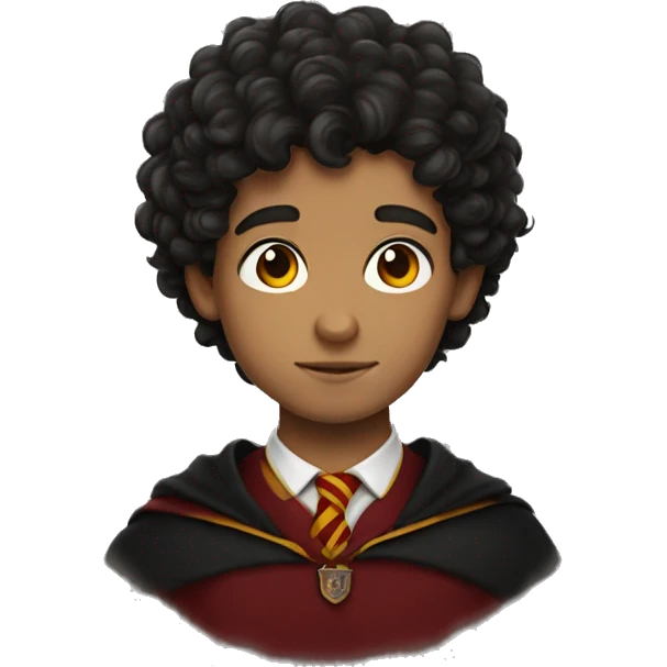 Gryffindor boy with dark curly hair emoji