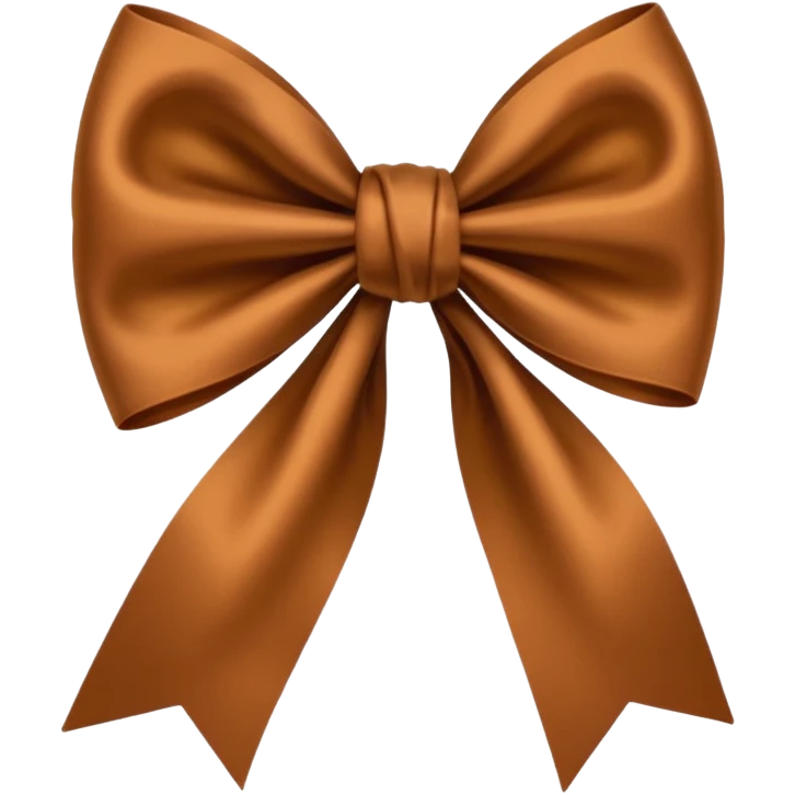 Brown bow  emoji