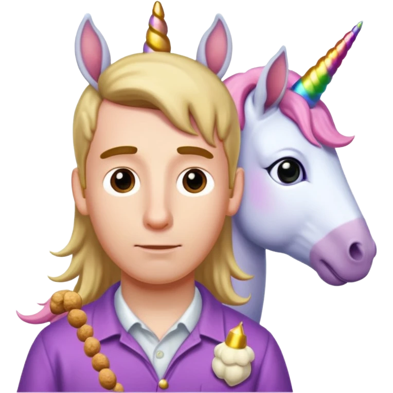 Simon B, peanuts, unicorn emoji