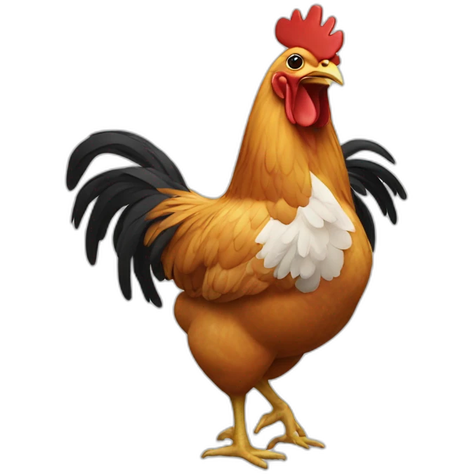 Chicken dancing emoji