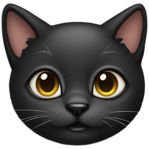Black kitty emoji