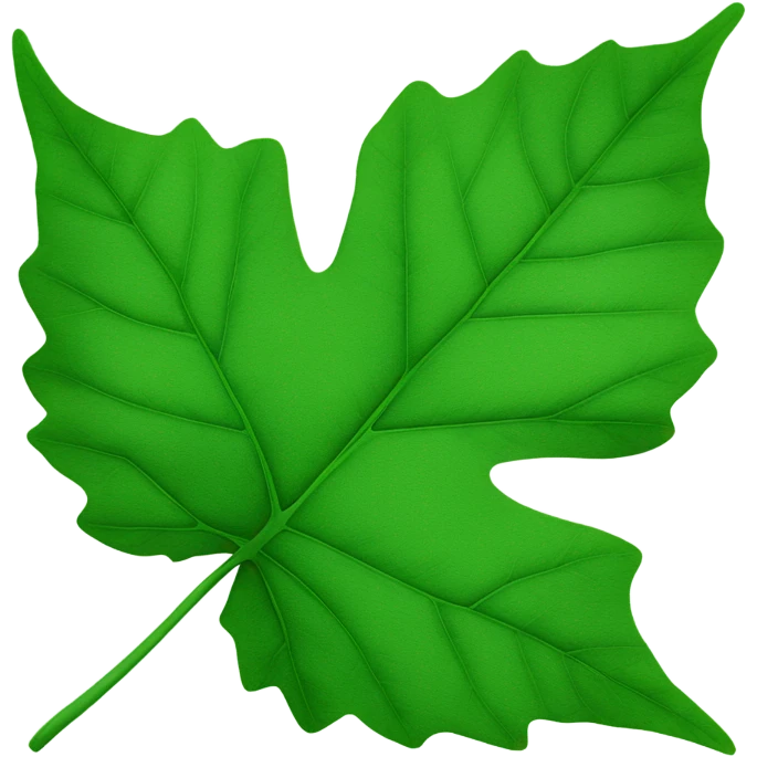 leaf with star emoji